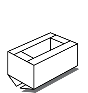 Kartonaufrichter Falttechnik